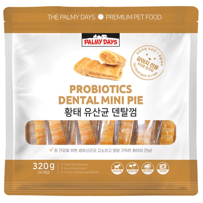 파미데이즈 강아지 유산균 덴탈껌, 황태맛, 320g, 1개