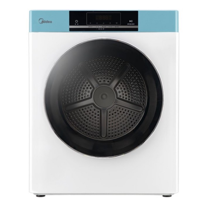 미디어 미니 전기 의류 건조기 MDD02A25W 2.5kg 고객직접설치, 화이트블루, MDD02A25WBKR