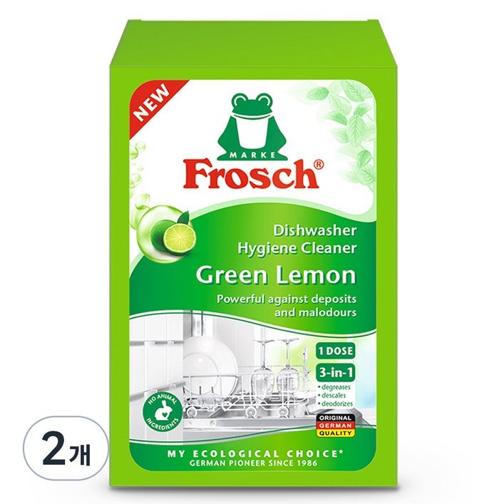 프로쉬 식기세척기 클리너, 125g, 2개