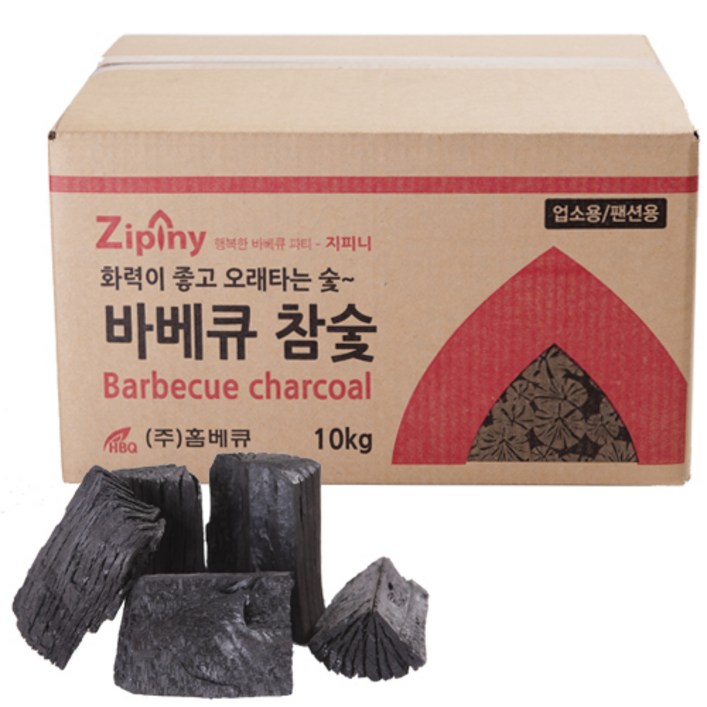 지피니 바베큐참숯, 10kg, 1개 지피니 바베큐참숯, 10kg, 1개