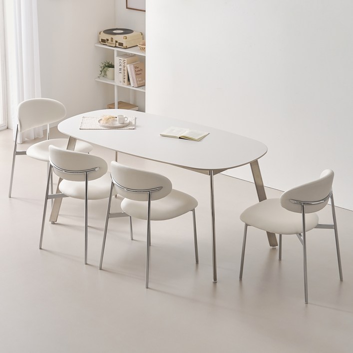 폴인퍼니 브린 포세린 세라믹 식탁 4인용 1800  의자4p 세트 방문설치