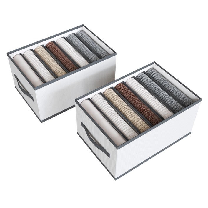 하비티 접이식 칸막이 의류 정리함 36x25x20cm