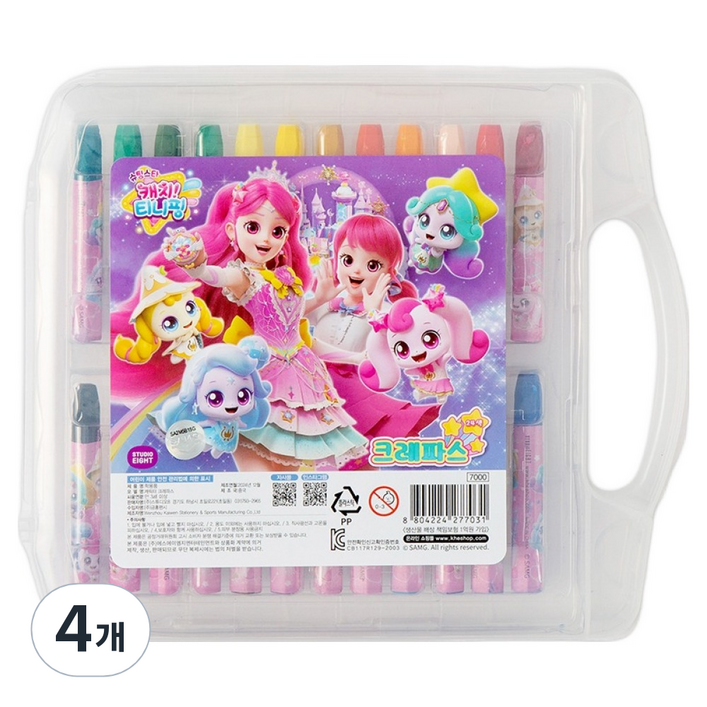 캐치티니핑 5 로미 앤 로열핑 크레파스, 4개, 24색