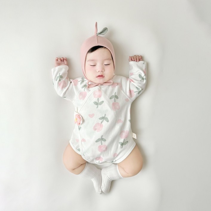 베베니즈 유아용 입체인형 벨크로 배냇 바디수트