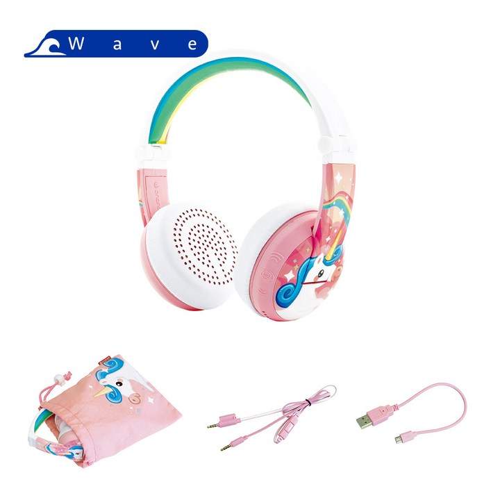 버디폰 웨이브 WAVE 어린이 청력보호 블루투스헤드셋 헤드폰 IP67방수 무선헤드셋