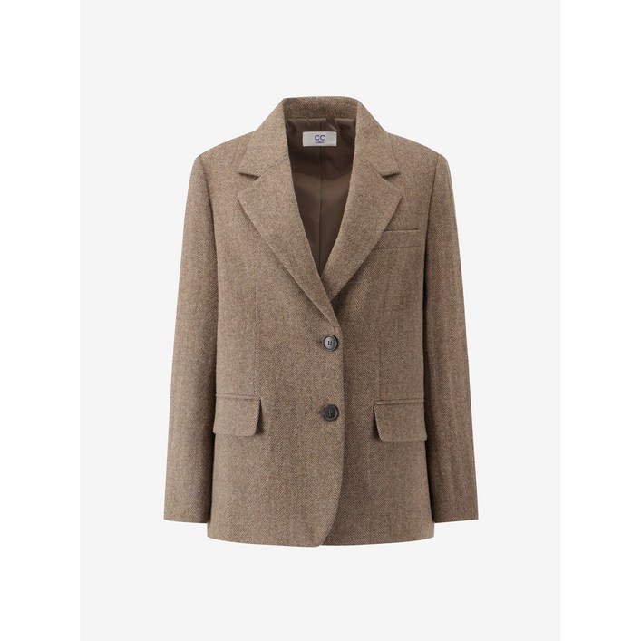 씨씨콜렉트 중계점 헤링본 싱글 자켓 E254MSF132 여성 겨울 자켓