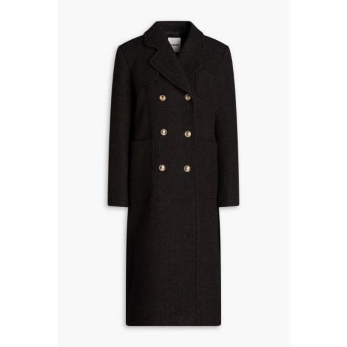 산드로 더블브레스티드 울펠트 코트  블랙 1659594