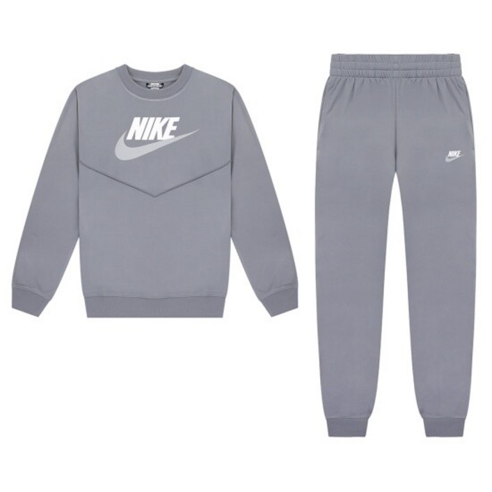 나이키 여성 NSW 크루 기모 트레이닝복 세트 스모크그레이