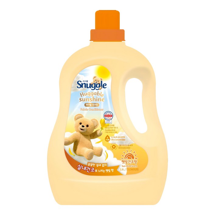 스너글 햇빛건조향 섬유유연제 허거블 선샤인 본품, 1.8L, 1개 스너글 햇빛건조향 섬유유연제 허거블 선샤인 본품, 1.8L, 1개