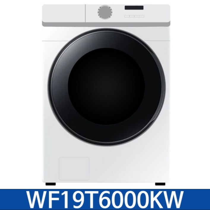 [삼성전자(주)] 삼성 그랑데 WF19T6000KW 드럼 세탁기 19 kg 화이트 / KN