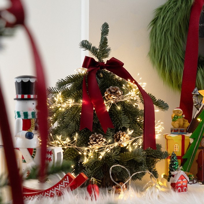 나비다드 블링블링 LED 전구 줄 조명 크리스마스 트리 리스 장식