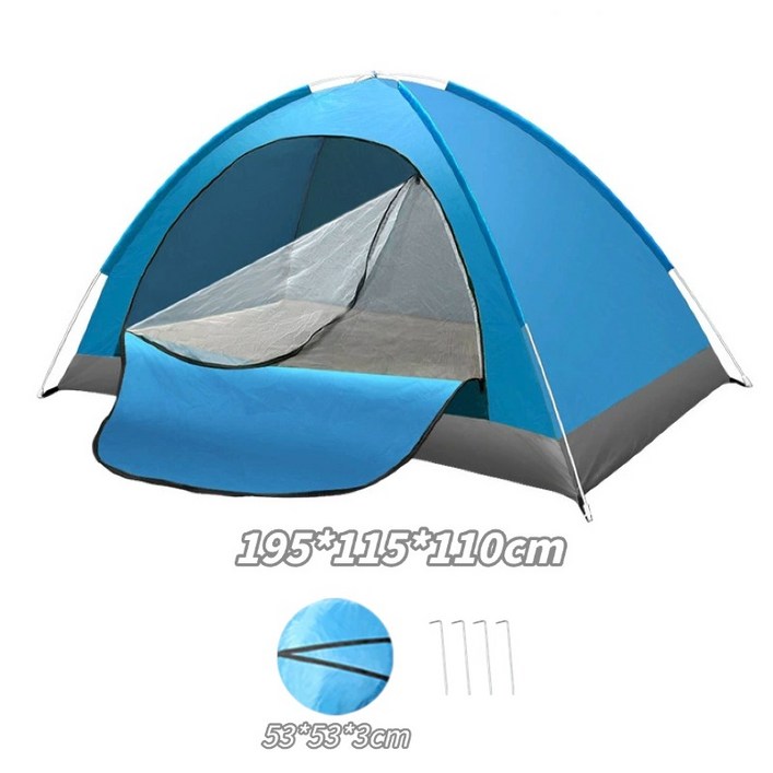 원터치 텐트 캠핑 그늘막 텐트 캠핑 텐트 휴대하기 쉽고 수납이 간편하며