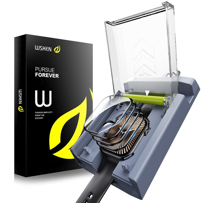 WSKEN 애플워치1011 풀커버 TPU 액정보호필름 간편한 자동부착, 4개