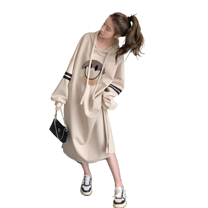 여성 긴팔 데일리룩 원피스 빅 사이즈 후드원피스 뉴타임즈 1230YD27M