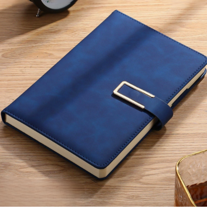 디오벨러 방수 고급 가죽 다이어리, 1개, 딥블루
