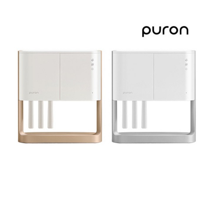 퓨론 PURON S100 스탠드형 구강 케어 살균기 가정용 거치형 벽부착형 유무선 UVC살균 열 바람 세정기 건조 골드 실버, 실버