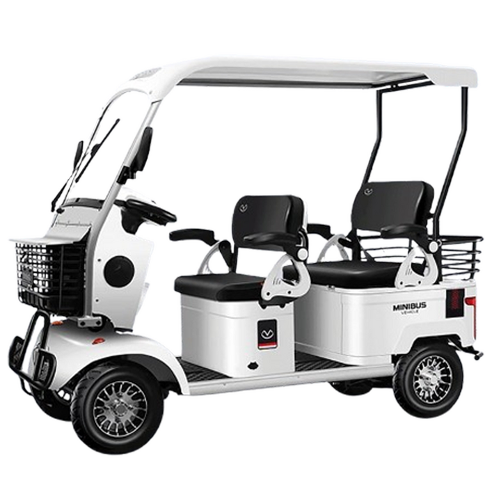 루나바 사륜 튼튼한 지붕있는 노인전동차 4인 탑승 가능 안전한 어르신 이동수단