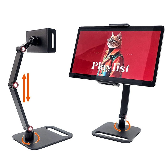 비티냐 360도 회전 아이패드 거치대 각도조절 높이조절 탁상용