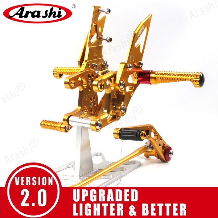 Arashi CNC 조절할 수 있는 발판  근거지 후방 설정 풋페그 에 HONDA CBR1000RR / SP 2012 2013 2014 2015 - 2020 non-ABS 백스텝도