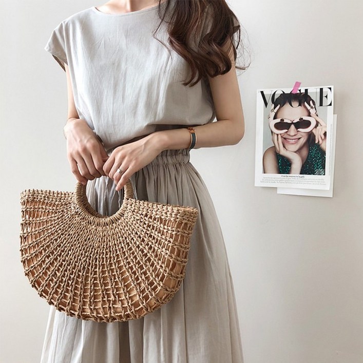 바캉스룩 코튼 여름 원피스 루즈핏원피스 빅사이즈원피스 허리 롱 휴양지룩 립라인 스트링 민소매