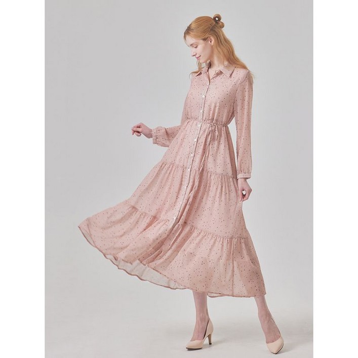 매긴 티어드 쉬폰 원피스 M6S1OP3110