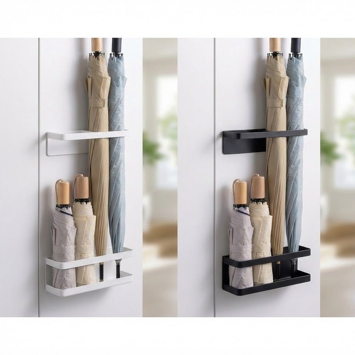 퓨어센스 현관문 초강력 자석 무타공 우산꽂이