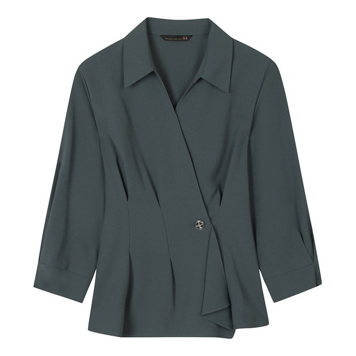 SI(씨) 플리티드 랩 블라우스 SJBAH2403