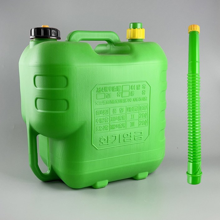 형창플라스틱 석유통 20L, 색상 4종, 선택1 가방자바라 20L 녹색, 1개