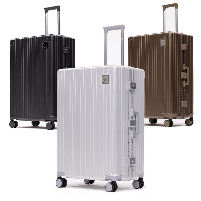 [신일SAYES]고급형 알루미늄 프레임 페르모 20인치 금고형 기내용 캐리어 + 28인치 화물용 캐리어 세트-네임택,항공커버,욕실파우치 증정