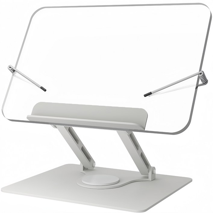 OYEAH 다용도 360도 회전 높이 조절 접이식 독서대, 아크릴