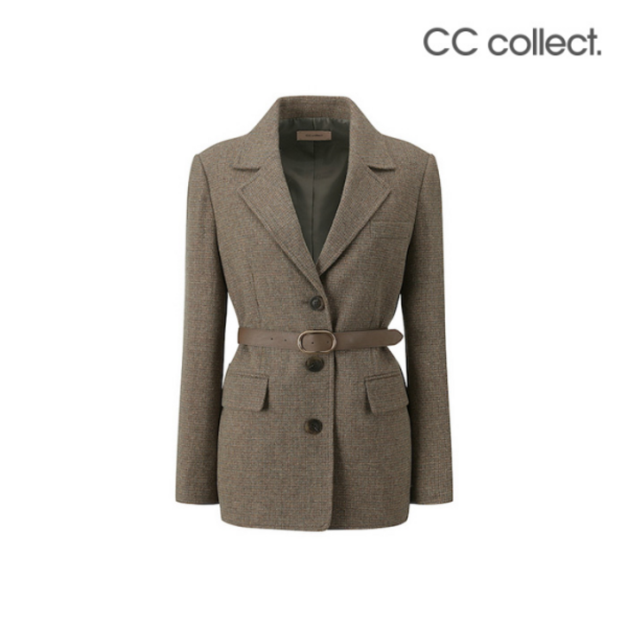 CC콜렉트  SETUP 싱글 브레스트 벨티드 자켓 KAE234MSF144 380493