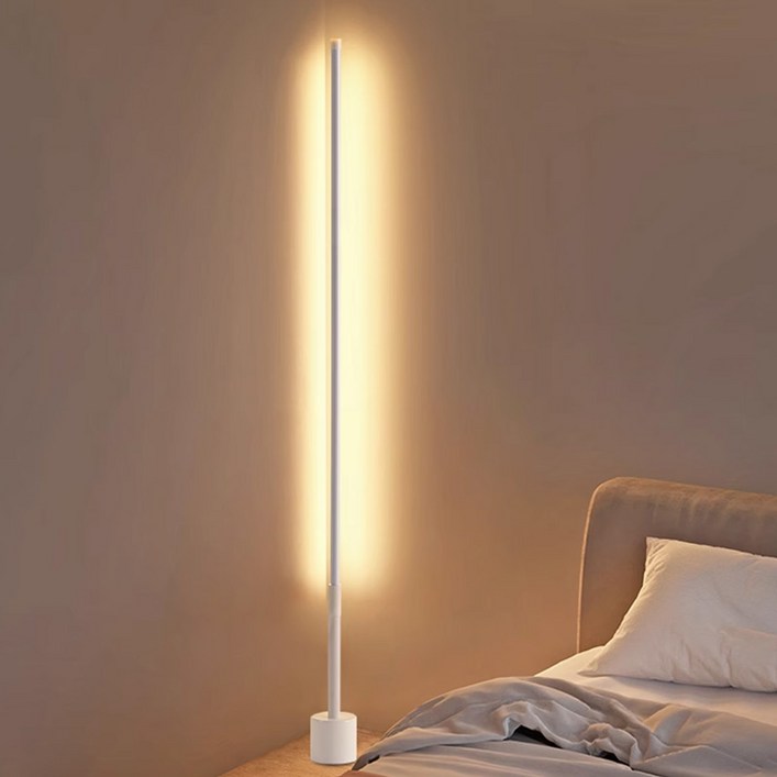 SULCATA LED 플로어 장스탠드 조명 리모컨 삼색 조절 거실 침실 겸용