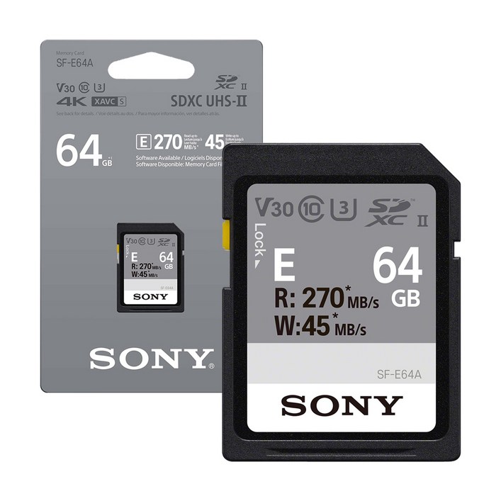 소니코리아정품 SDXC UHSII U3 V60 V30 SD카드