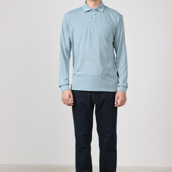 런던포그 본사직영 신상 할인 그린 올오버 프린트 티셔츠 LPFTA915 58