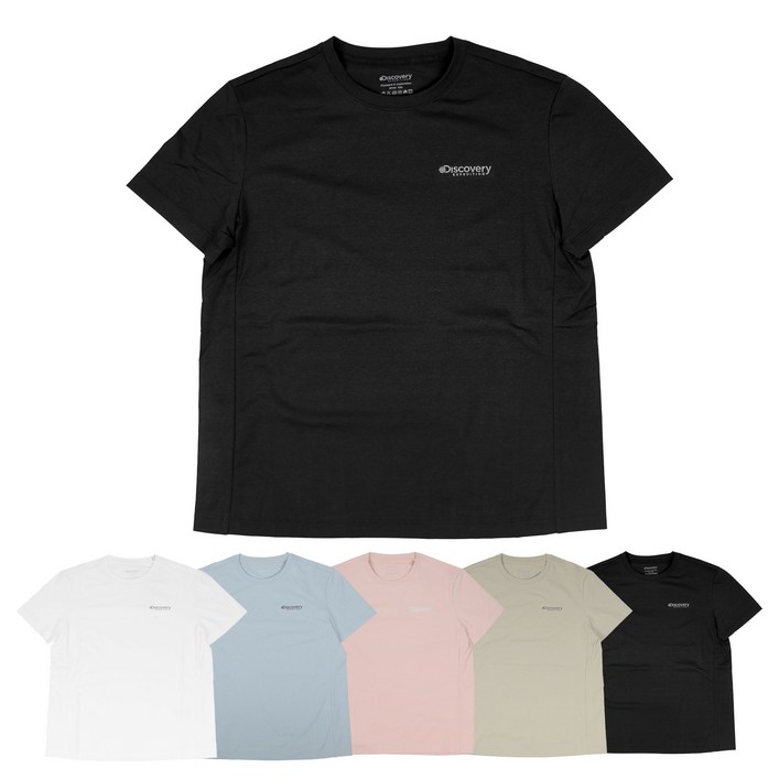 국내매장 정품 디스커버리 여성 에버딘 스몰로고 반팔 티셔츠 5종 택1  스포츠양말