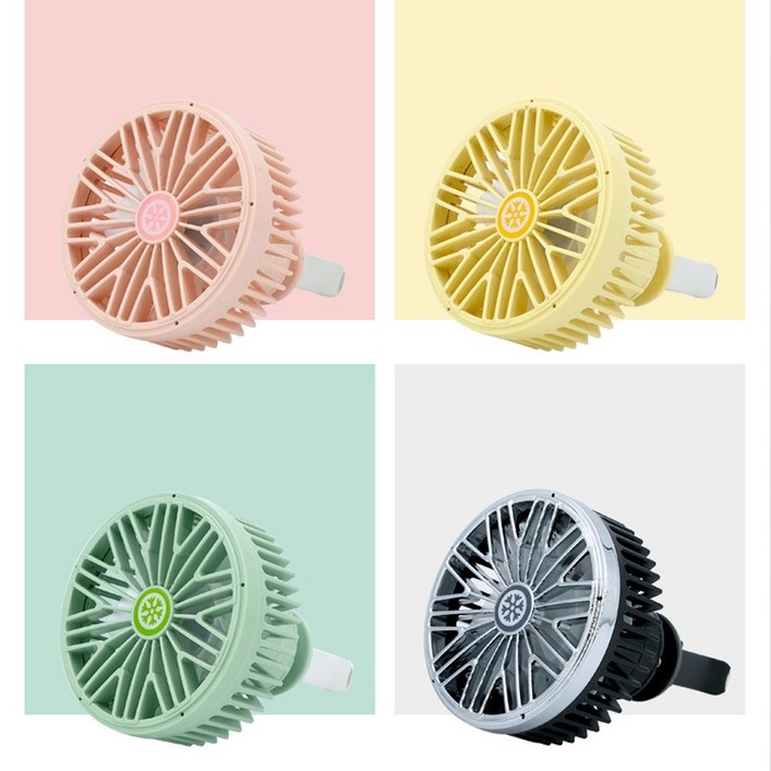 CARFAN1 차량용 선풍기 1+1 카풍기 여름 송풍기, CARFAN1-차량선풍기(블랙+블랙)