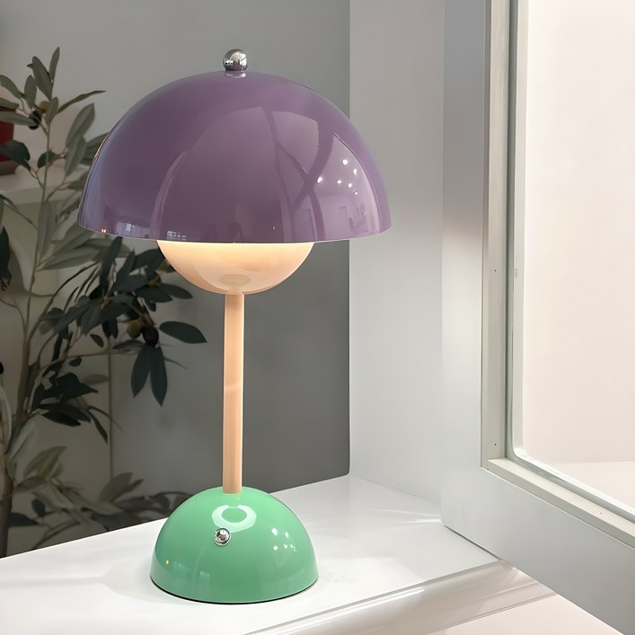 3색 포인트 무선 충전식 비비드 머쉬룸 단스탠드
