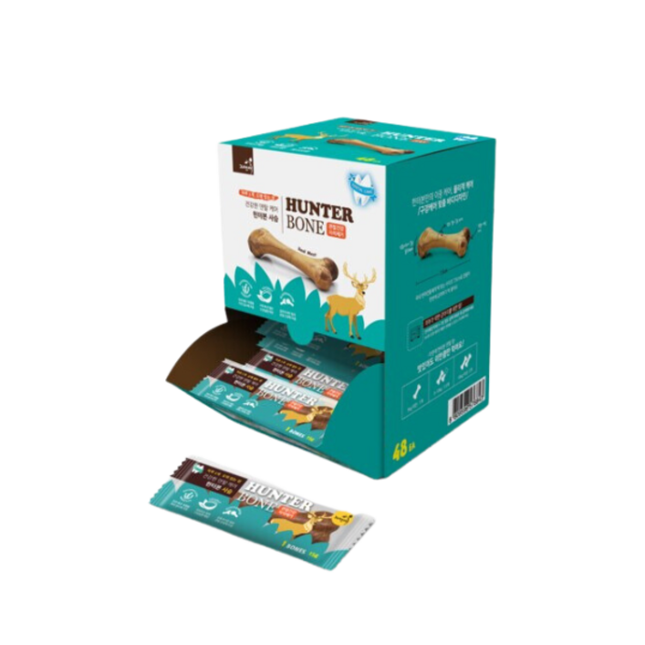 매너스트 소독제 자연애 헌터본 사슴 관절건강 치석제거 15g x 48개입, 단품 매너스트 소독제 자연애 헌터본 사슴 관절건강 치석제거 15g x 48개입, 단품