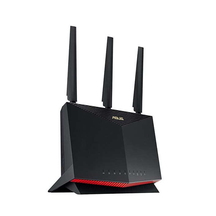 행사상품 ASUS RT-BE86U BE6800 듀얼 밴드 Wi-Fi 7 라우터, 4096-QAM, MLO, AI WAN 감지, AiMesh, 구독 없는 네트워크 보안 및 종합적