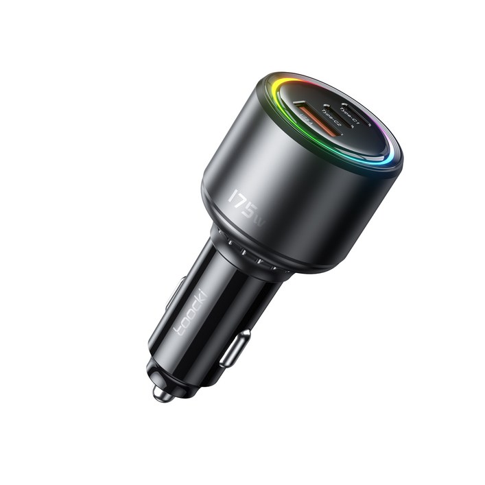 Toocki 175W 3포트 호환 PD PPS QC4.0 차량용 시거잭 자동차 초고속 충전기