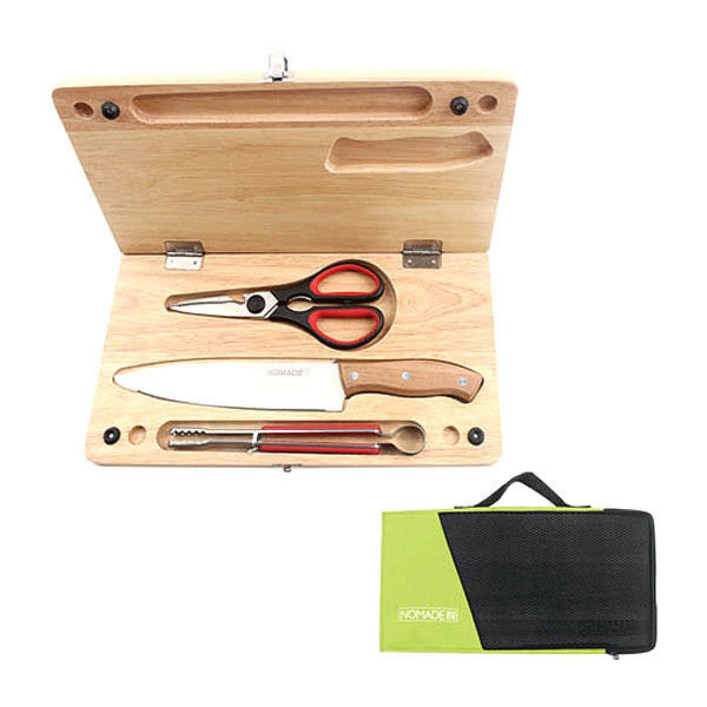노마드 우드도마3종세트 캠핑나무도마 캠핑식칼