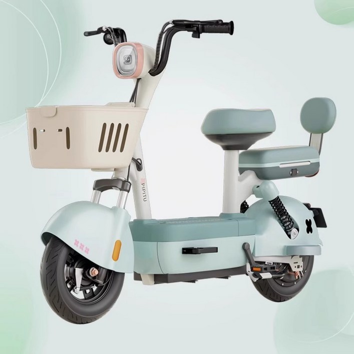 피피투 2025 전기 자전거 자토바이 전동 자전거 바이크, 디럭스에디션 블루, 카본