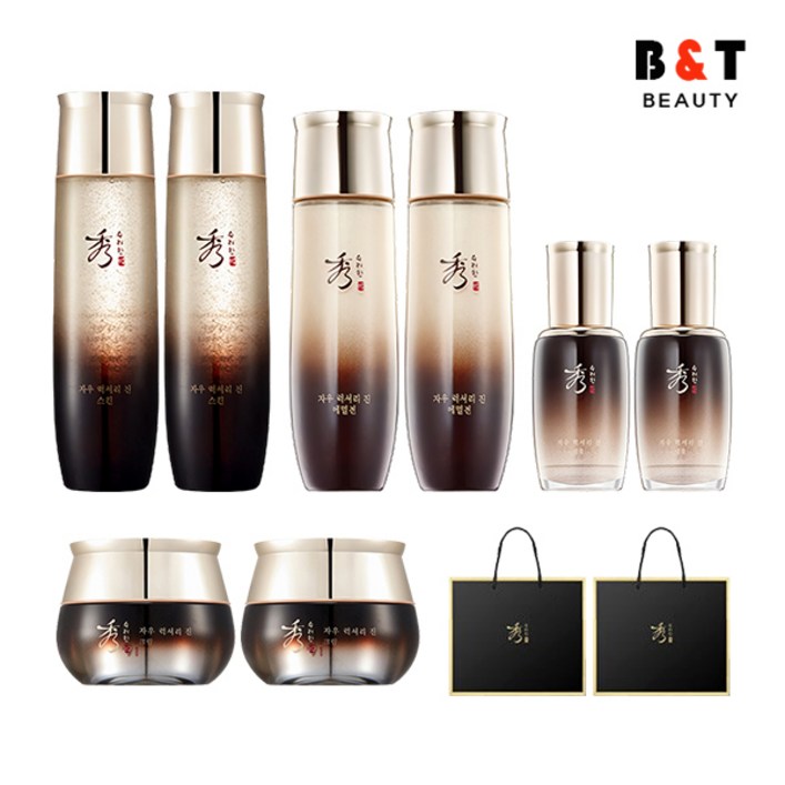 수려한 자우 럭셔리 진 기초세트 더블더블 스킨x2로션x2엠플x2크림x2, 단품