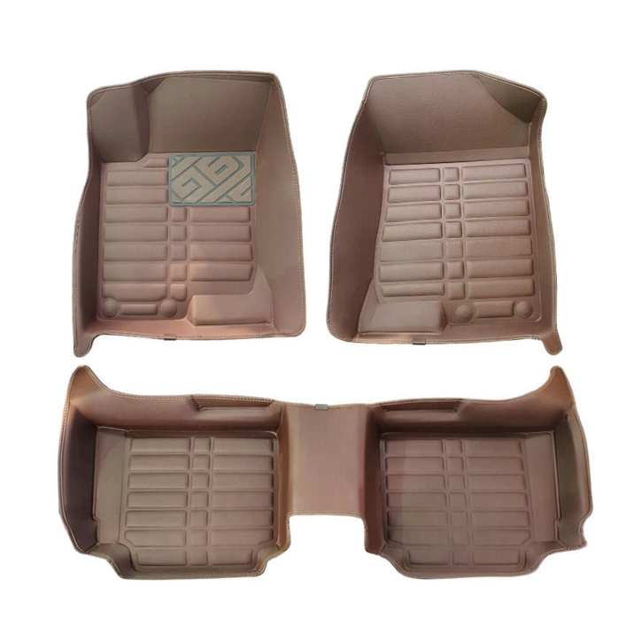 몬스터매트 5D 가죽 코일 카매트 자동차 바닥 매트 전차종 세트 브라운, 벤츠 E클래스 W212