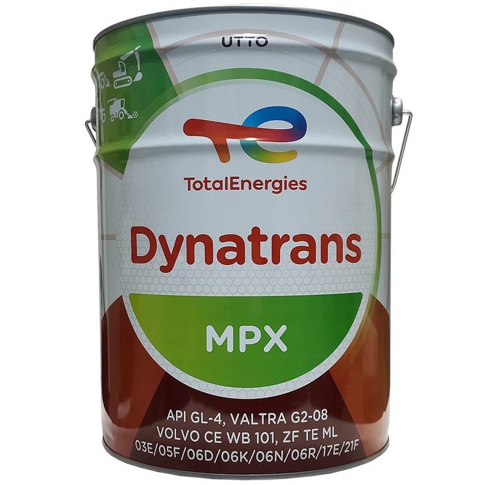 토탈 다이나트랜스 MPX 80W 무색 20L 다목적 트랙터 미션오일 유압 겸용 UTTO 기어오일
