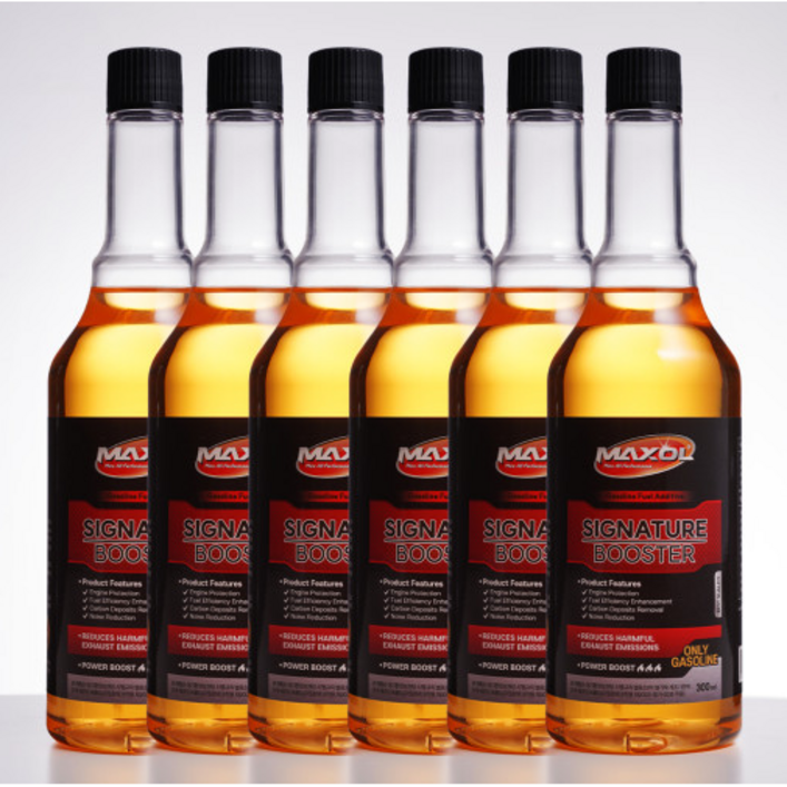 맥쏠 시그니처 부스터 연료첨가제 가솔린 (휘발유) 300ml, 6개