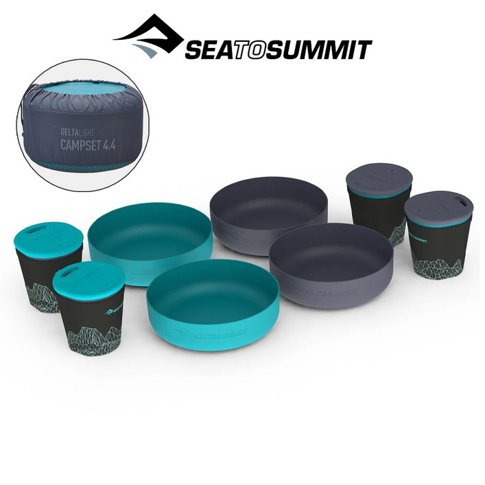 씨투써밋 델타라이트 4.4 캠프 세트 캠핑 백패킹 코펠 4인용 식기 보울 세트