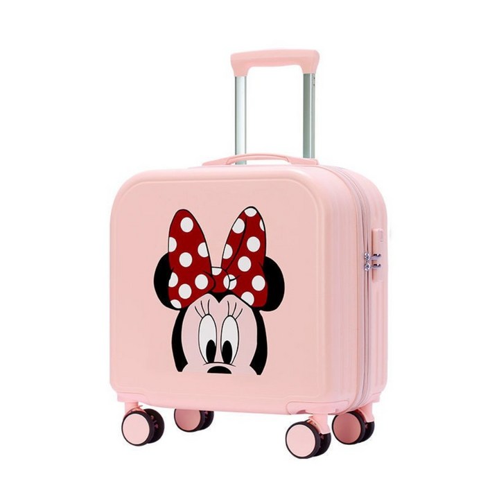 어린이 18인치 캐리어 미니 1박 여행 소형 캐릭터 잠금