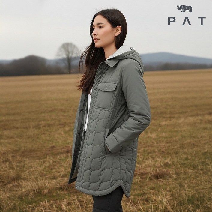 PAT 여성 퀄팅 후드 자켓1J81305