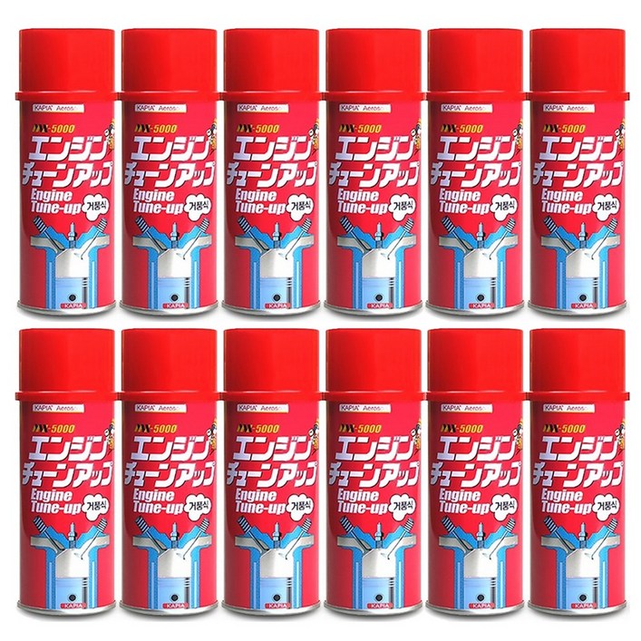 카피아 엔진컨디셔너 거품식 클리너 MX-5000 흡기계통세정제 카브레터크리너, 12개, 390ml